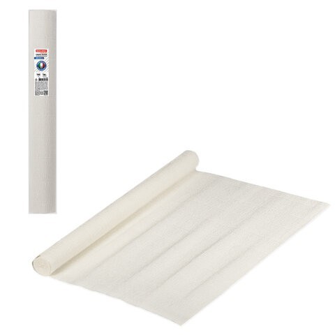 Бумага гофрированная Brauberg Fiore 140 г/м2 белая (900) 50х250 см 112569