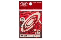 Крючок офсетный Vanfook DM-52 №3/0 Red (6 шт)