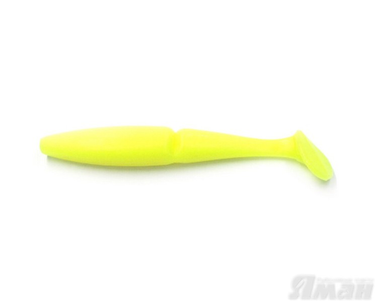 Виброхвост Yaman Mamura, 5", цвет 02 - Chartreuse, 4 шт Y-M5-02