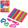 Пластилин флуоресцентный Brauberg 8 цветов 100 г со стеком 224461