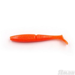 Виброхвост Yaman Mamura, 5", цвет 03 - Carrot gold flake, 4 шт Y-M5-03