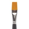 Кисть художественная Brauberg Art Classic синтетика жесткая, плоская, № 22, длинная ручка 200673