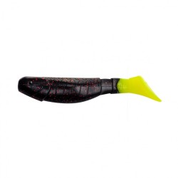 Виброхвост Helios Chubby 3,55"/9 см, цвет Dark Star LT 5 шт HS-4-053