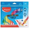 Восковые мелки Maped Color'peps Twist 24 цвета 860624