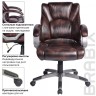 Кресло руководителя Brabix Eldorado EX-504, экокожа, коричневое 530875