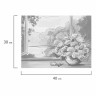 Холст на картоне с контуром Brauberg Art Classic Букет 30х40см, грунт, хлопок 191540