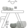 Кашпо для цветов Beton Bowl DKB290-422U 2 предмета бетон