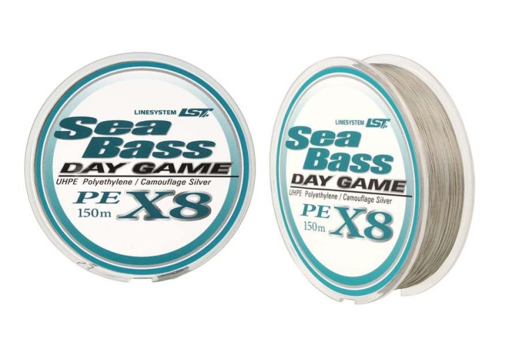 Шнур плетеный Linesystem Sea Bass X8 Day Gaмe #0,8 (0,148мм) 150м silver