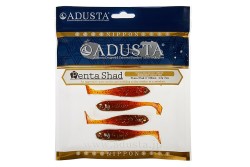Виброхвост Adusta Penta shad 4" цвет 004 Motor Oil, 6 шт