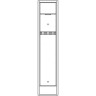 Оружейный шкаф Тонар Гарант T-SG-206,  1400х300х250 мм, 26 кг