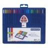 Карандаши цветные трехгранные Staedtler Премиум Ergosoft 24 цвета в футляре 157 SB24