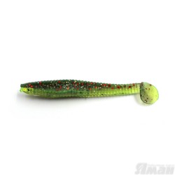 Виброхвост Yaman Flatter Shad, 3", цвет 15 - Violet Lime, 6 шт Y-FS3-15