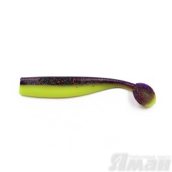 Виброхвост Yaman Spry Minnow, 5,5" цвет 26 - Violet Chartreuse, 4 шт Y-SM55-26