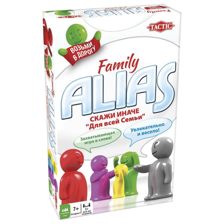 Игра настольная Tactic Alias Скажи иначе. Для всей семьи, компакт 53374