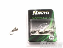 Мормышка Яман муравей с ушком, цвет NL, d 4 (5 шт.) Я-МР73