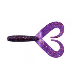 Твистер Yaman PRO Loop-Two, р.2 inch, цв. #08 - Violet (уп.10 шт) YP-LT2-08