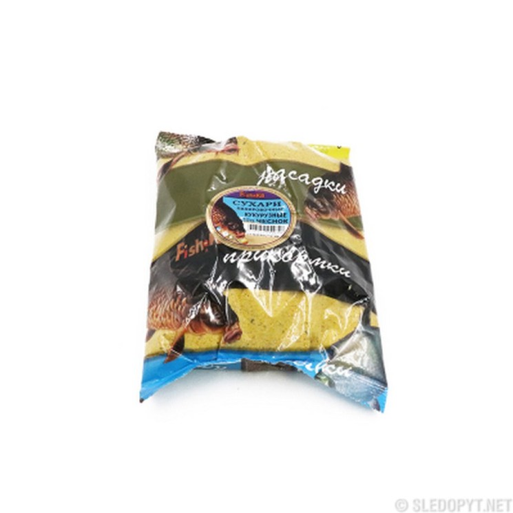 Добавка к прикормке Fish.ka Сухари Кукурузные Чеснок 500г (465)