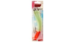 Крючок с кембриком Higashi Gummi Makk №12/0 цвет 02 Red Head (3 шт)