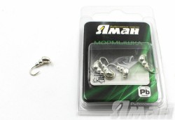 Мормышка Яман муравей с ушком, цвет Silver Plated, d 4 (5 шт.) Я-МР75