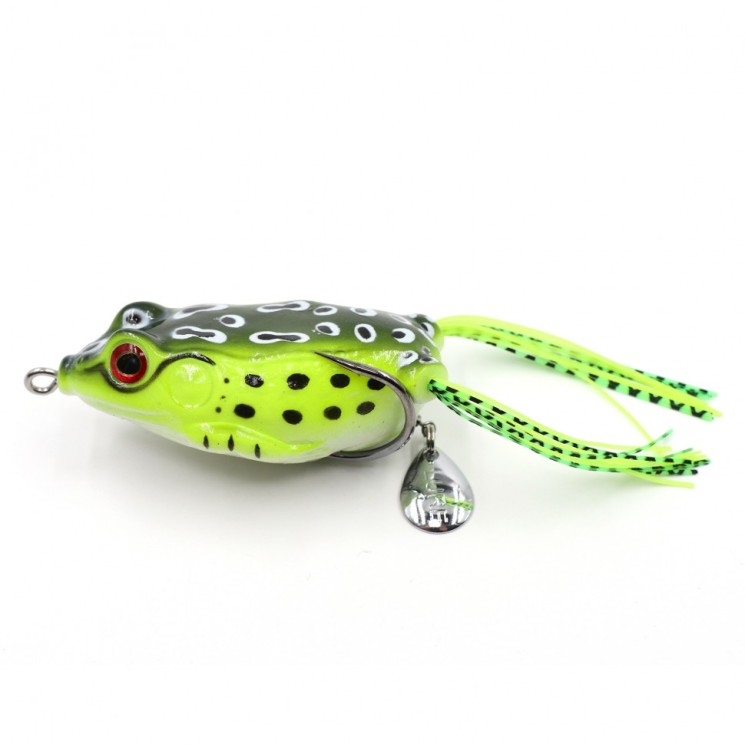 Лягушка-незацепляйка Namazu FROG с лепестком, 65 мм, 18 г, цвет 07, YR Hooks (BN) #3 N-FP65-18-07