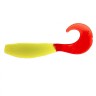 Твистер Helios Hybrid 2,75"/7,0 см, цвет Acid lemon & Red 7 шт HS-13-029