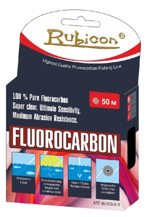 Леска флюорокарбон Rubicon 0,30мм 100м прозрачная 462100-030