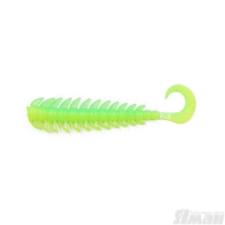 Твистер Yaman Ruff, 4", цвет 30 - Lime Chartreuse, 5 шт Y-R4-30