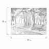 Холст на картоне с контуром Brauberg Art Classic Осень 30х40 см, грунт, хлопок 191546