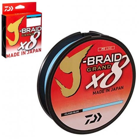 Леска плетеная Daiwa J-Braid Grand X8 135м 0,06мм (5 кг) синяя