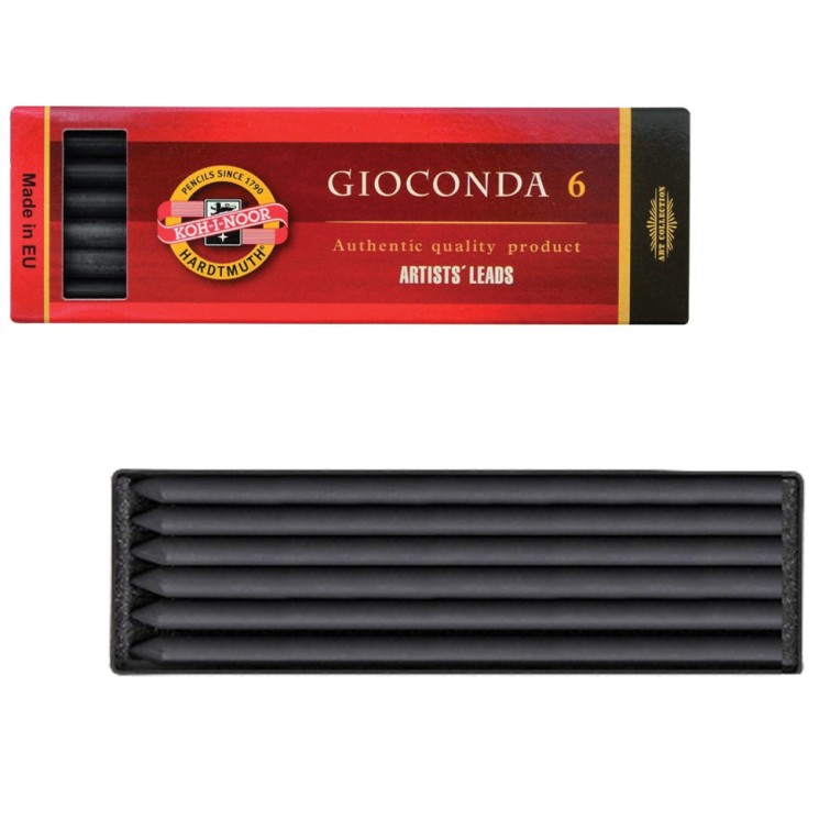 Уголь искусственный для рисования KOH-I-NOOR Gioconda твердый 6 шт 8673003005PK