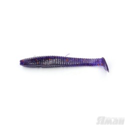 Виброхвост Yaman Flatter Shad, 4", цвет 08 - Violet, 5 шт Y-FS4-08