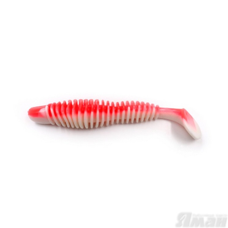 Виброхвост Yaman Arris Shad, 5,5", цвет 27 - Red White, 4 шт Y-AS55-27
