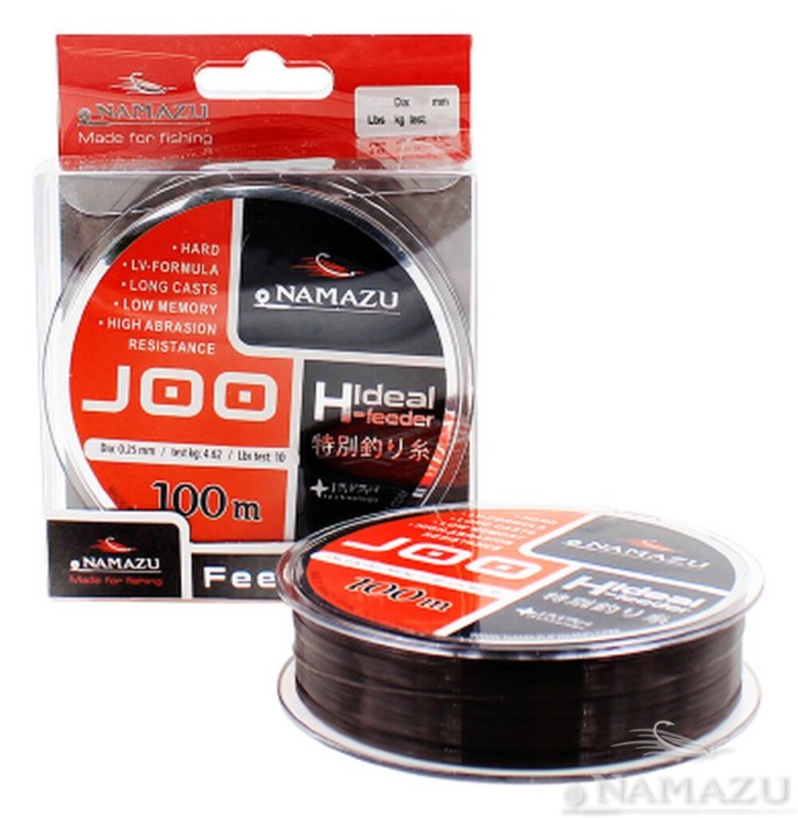 Леска Namazu Joo, 100 м, 0,28 мм, до 6,27 кг, черная NJ100-0,28