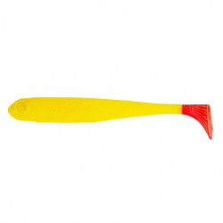 Виброхвост Helios Jumbo 4,95"/12.5 см, цвет Yellow RT 5 шт HS-7-038