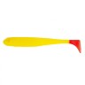 Виброхвост Helios Jumbo 4,95"/12.5 см, цвет Yellow RT 5 шт HS-7-038