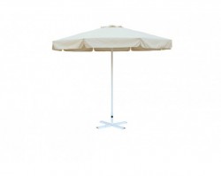 Зонт уличный Митек D3 м  круглый с воланом, алюминий, с подставкой