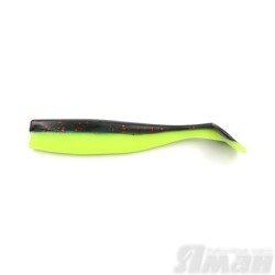 Виброхвост Yaman Spry Minnow, 5,5" цвет 32 - Black Red Flake/Chartreuse, 4 шт Y-SM55-32