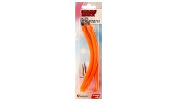Крючок с кембриком Higashi Gummi Makk №12/0 цвет 05 Orange (3 шт)