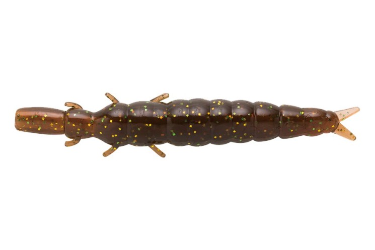 Приманка нимфа Nikko Caddisfly Larvae L 38мм цвет Green Pumpkin, 5 шт