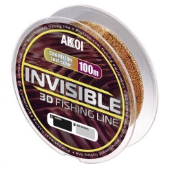 Леска Akkoi Invisible 3D 0,12мм 100м (2,94 кг) хамелеон AI100CH-0.12