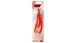 Крючок с кембриком Higashi Gummi Makk №8/0 цвет 01 Red (3 шт)
