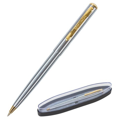 Ручка подарочная шариковая Brauberg Maestro линия 0,5 мм синяя 143468