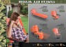 Кресло шезлонг складное Boyscout Orange (сталь) 61175 УЦЕНЕННЫЙ