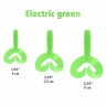Твистер Helios Credo Double Tail 2,95"/7,5 см, цвет Electric green 7 шт HS-12-007