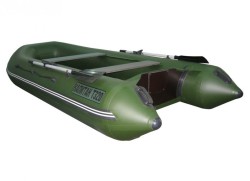 Лодка ПВХ четырехместная с жестким дном и стационарным транцем КАПИТАН Т320