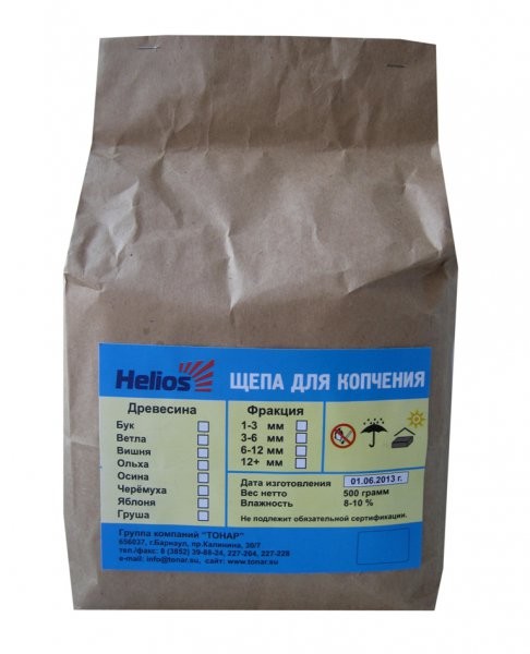 Щепа для копчения Бук 500г Helios
