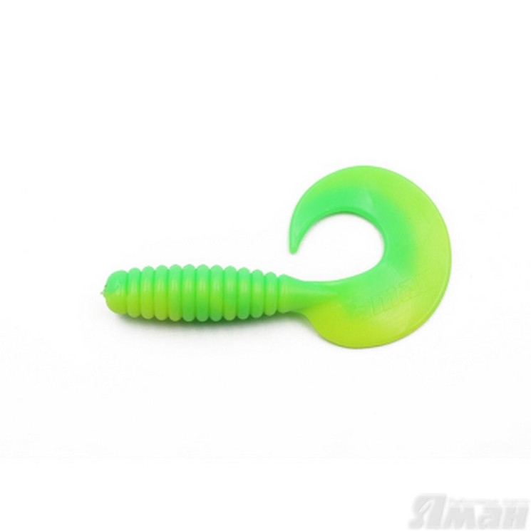 Твистер Yaman Spiral, 6", цвет 30 - Lime Chartreuse, 4 шт Y-S6-30