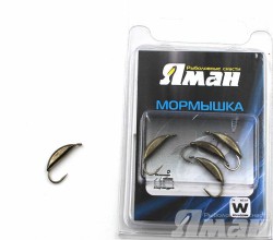 Мормышка вольфрам Яман Супер банан с ушками, р.3, 0,90 г, цвет черн.никель (5 шт.) Я-МР436