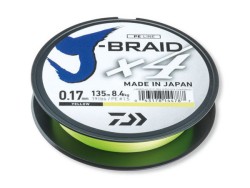 Леска плетеная Daiwa J-Braid X4 270м 0,15мм (6,9кг) желтая