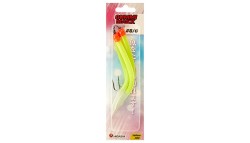 Крючок с кембриком Higashi Gummi Makk №8/0 цвет 03 Yellow (3 шт)
